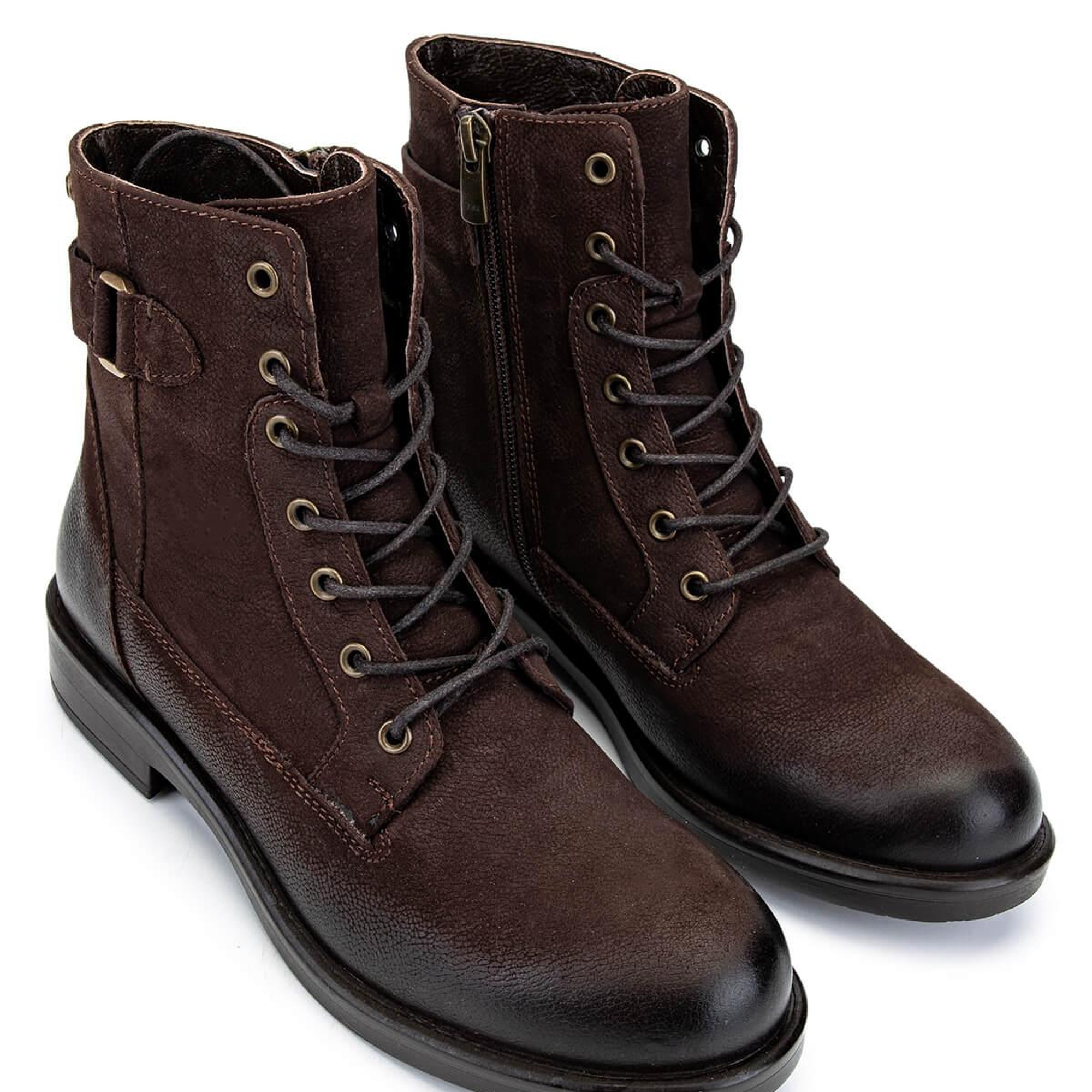 Tamer Tanca Kadın Hakiki Deri Kahverengi Nubuk Casual Bot