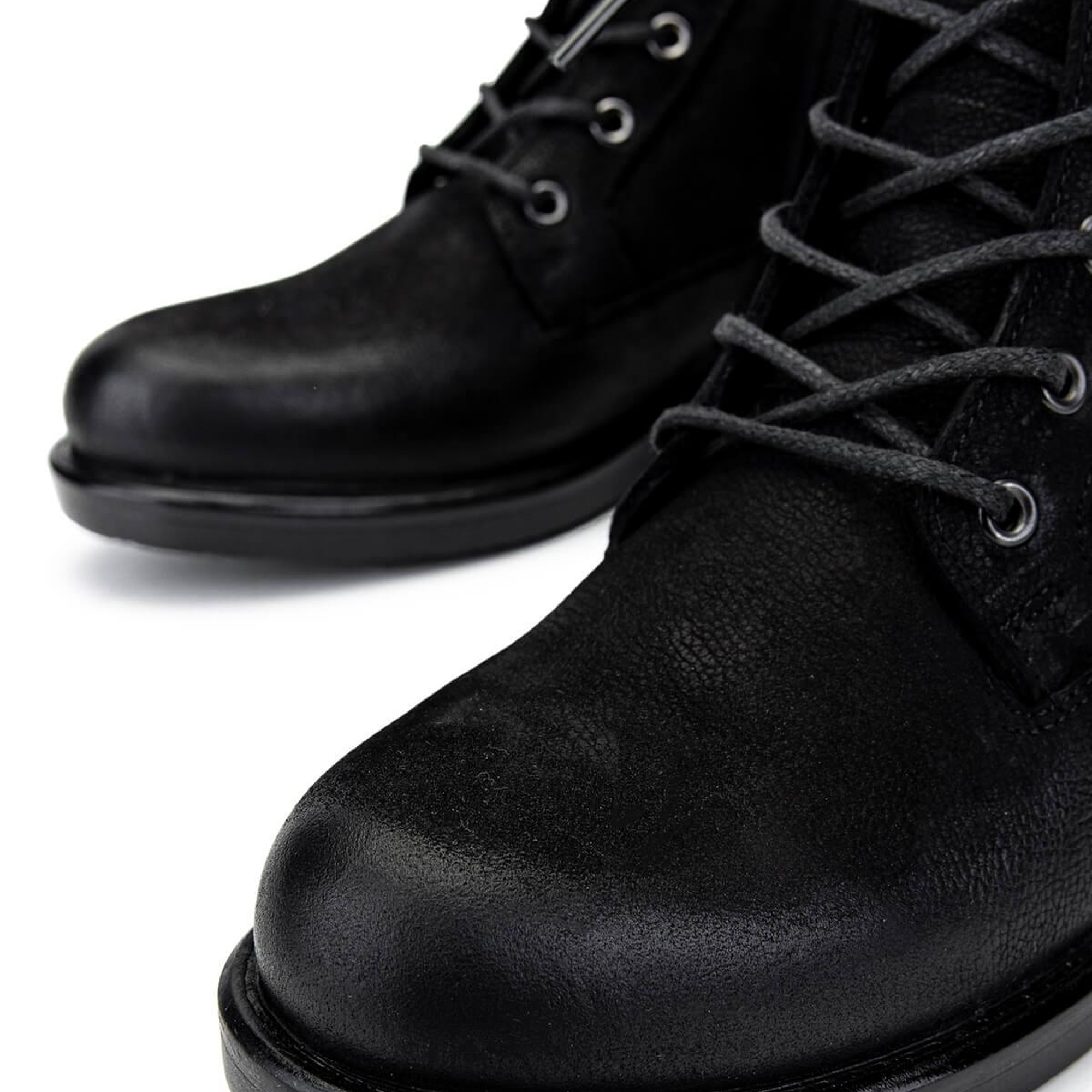 Tamer Tanca Kadın Hakiki Deri Siyah Nubuk Casual Bot