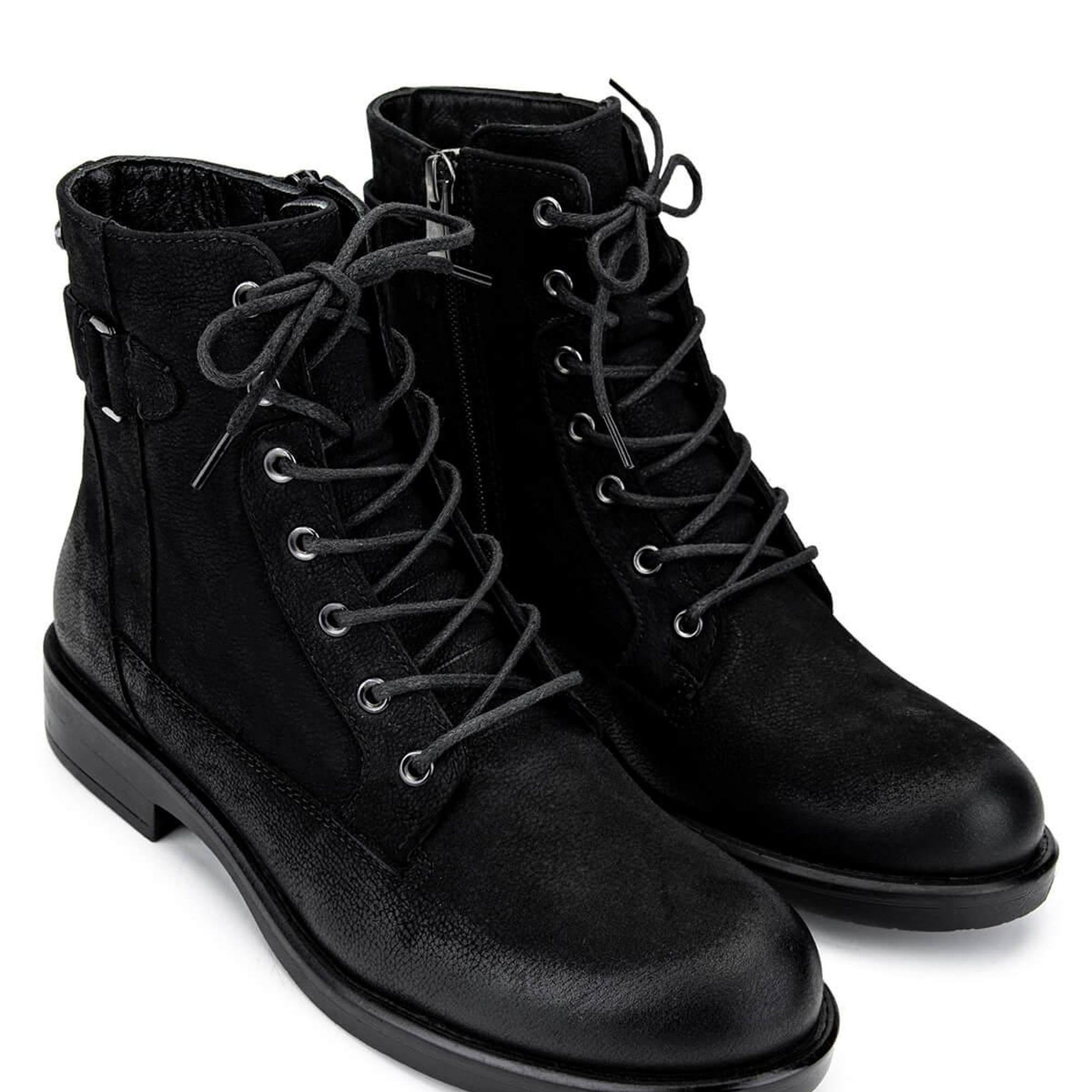 Tamer Tanca Kadın Hakiki Deri Siyah Nubuk Casual Bot