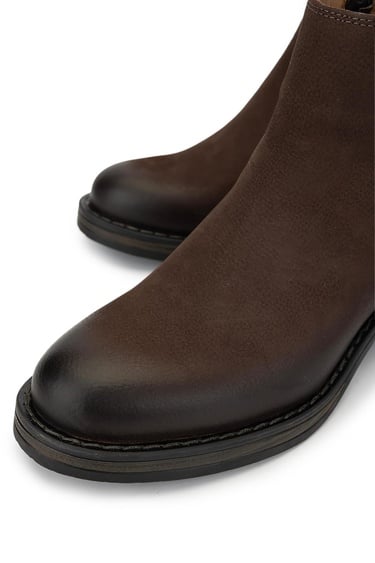  Tamer Tanca Kadın Hakiki Deri Kahverengi Nubuk Casual Bot