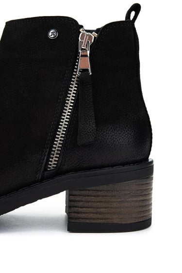  Tamer Tanca Kadın Hakiki Deri Siyah Nubuk Casual Bot