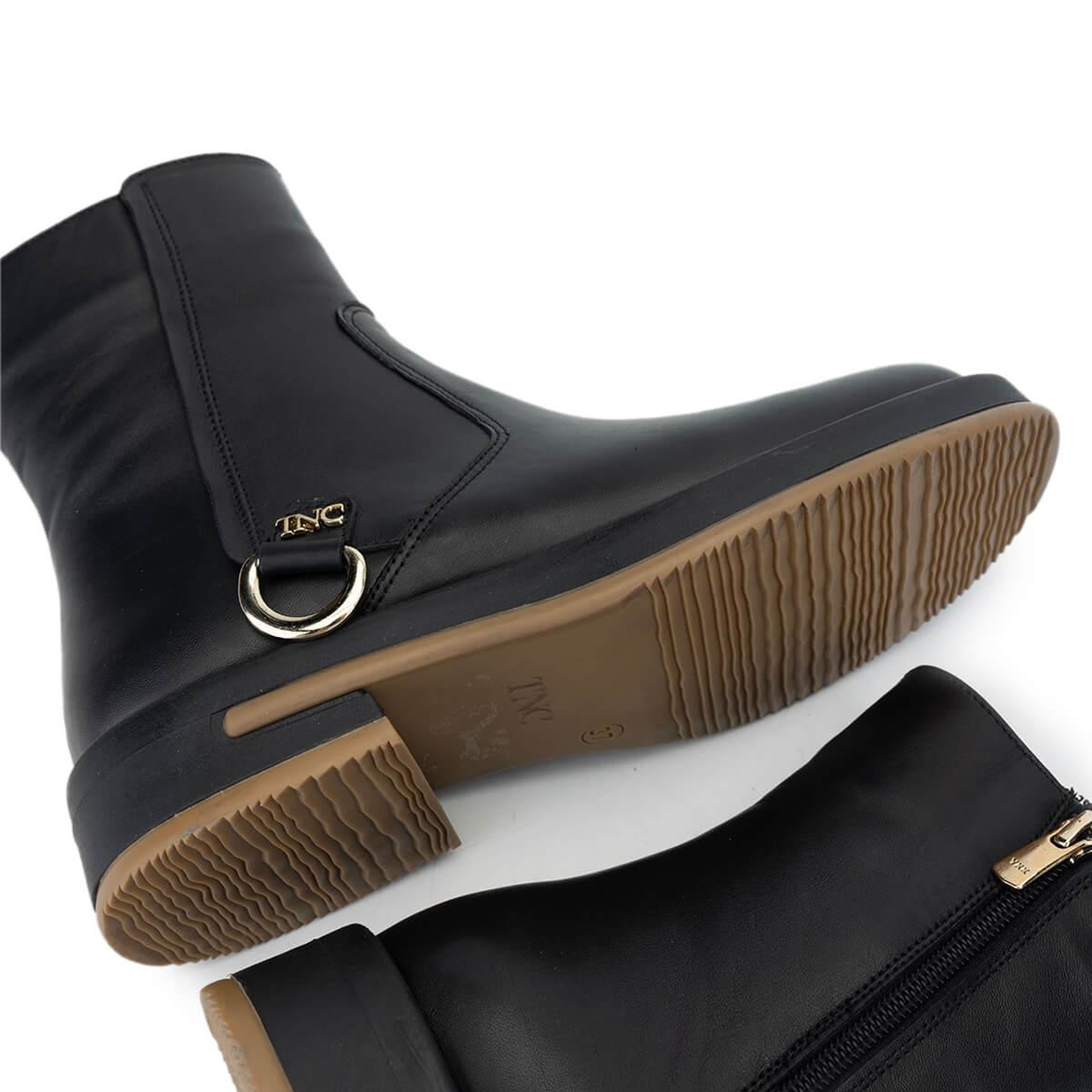 Tamer Tanca Kadın Hakiki Deri Siyah Deri Casual Bot