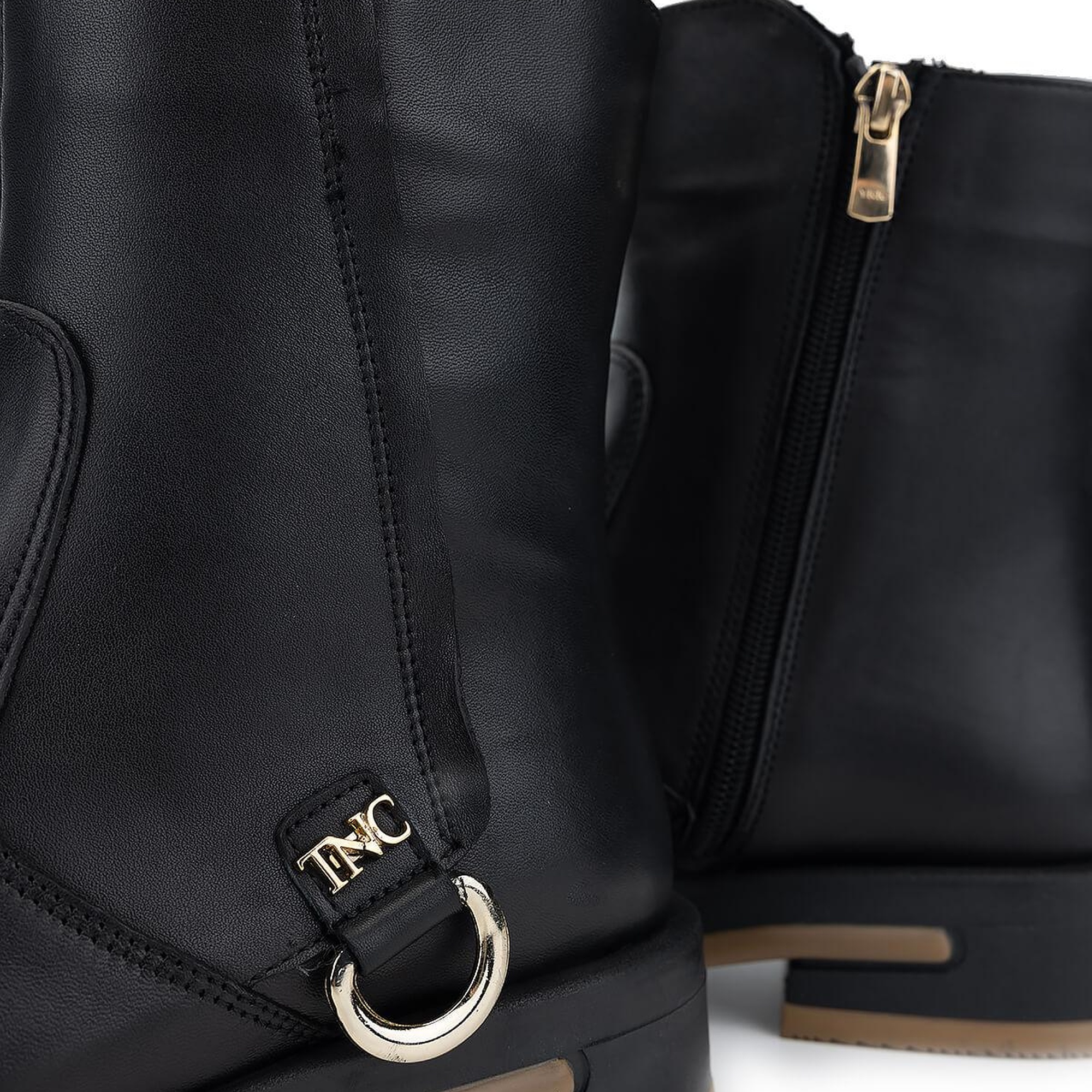 Tamer Tanca Kadın Hakiki Deri Siyah Deri Casual Bot