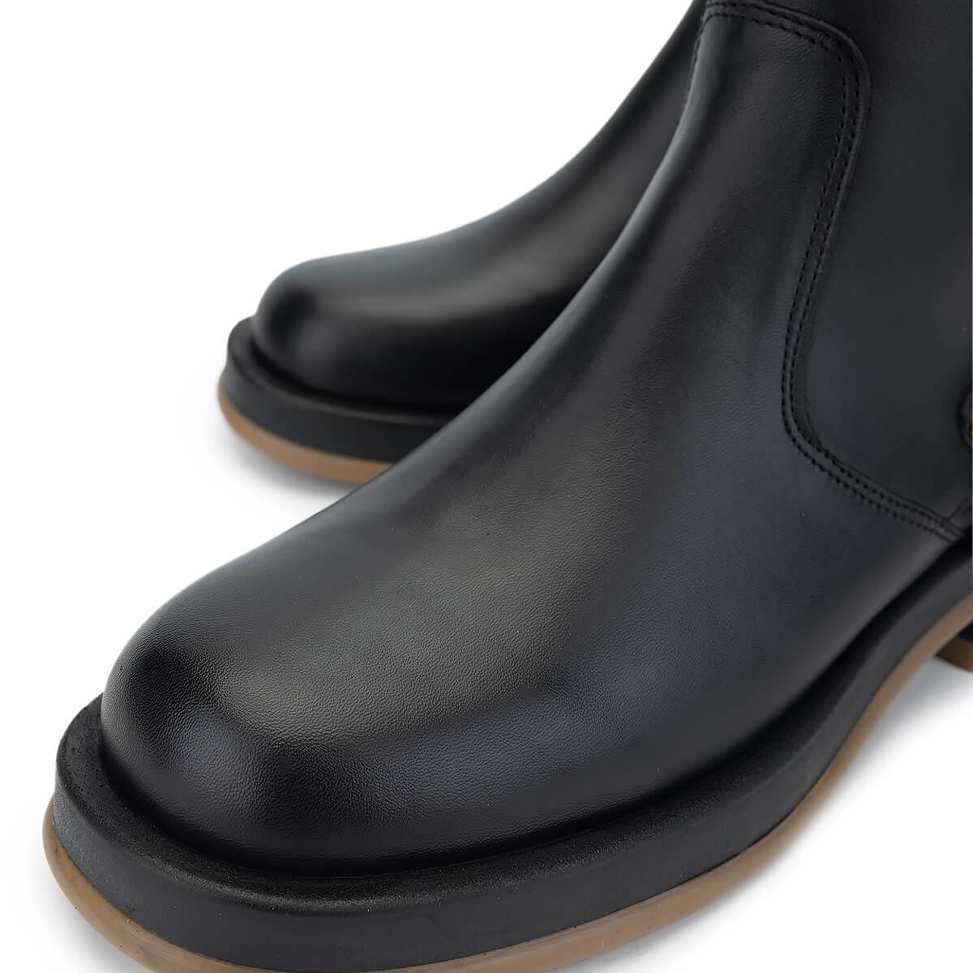 Tamer Tanca Kadın Hakiki Deri Siyah Deri Casual Bot