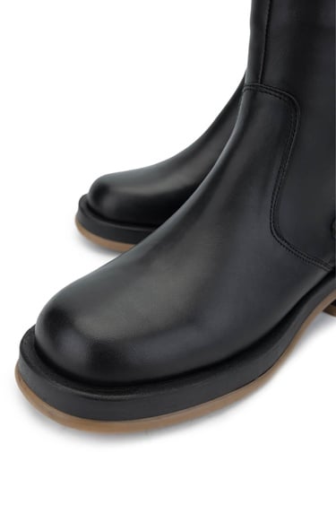  Tamer Tanca Kadın Hakiki Deri Siyah Deri Casual Bot