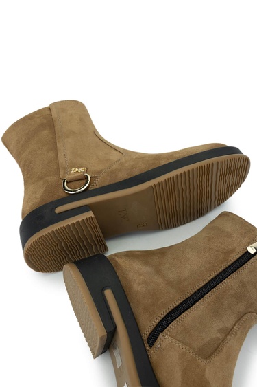  Tamer Tanca Kadın Hakiki Deri Tütün Süet Casual Bot