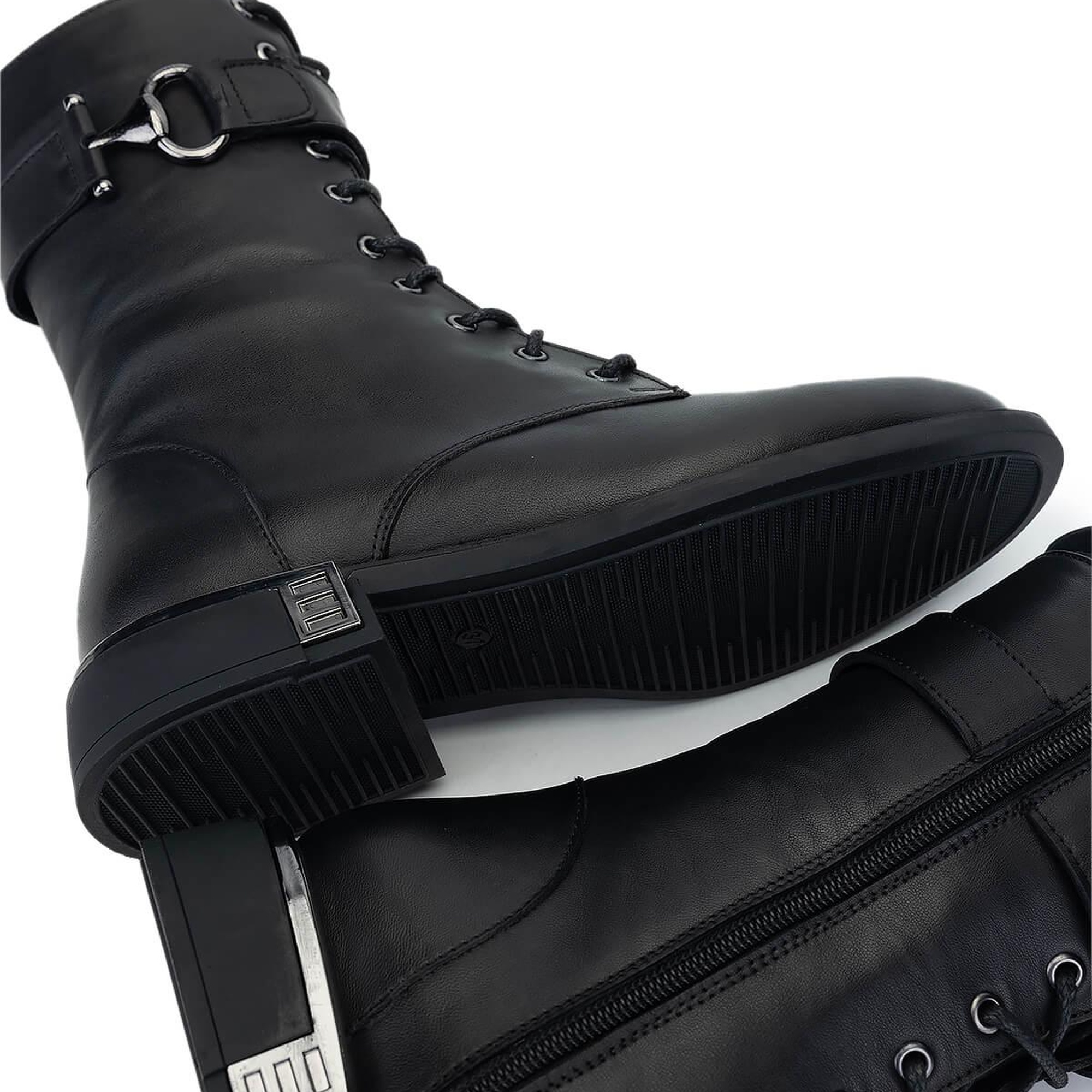 Tamer Tanca Kadın Hakiki Deri Siyah Deri Casual Bot