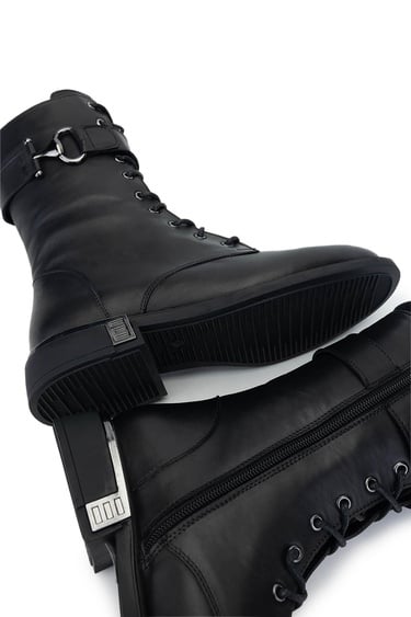  Tamer Tanca Kadın Hakiki Deri Siyah Deri Casual Bot