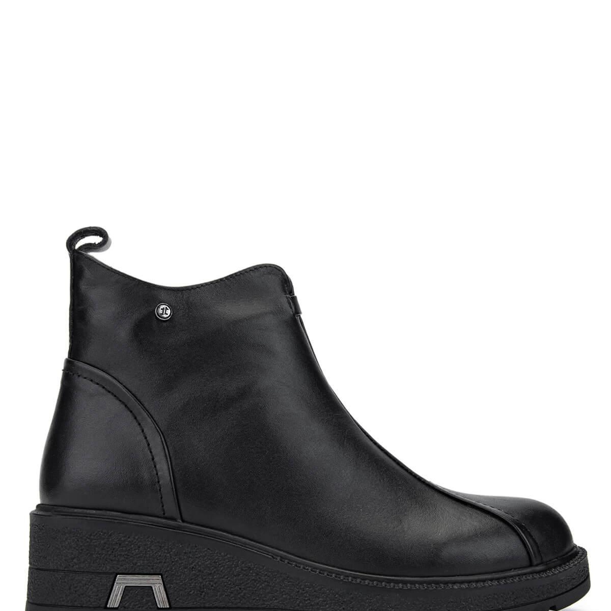 Tamer Tanca Kadın Hakiki Deri Siyah Deri Casual Bot