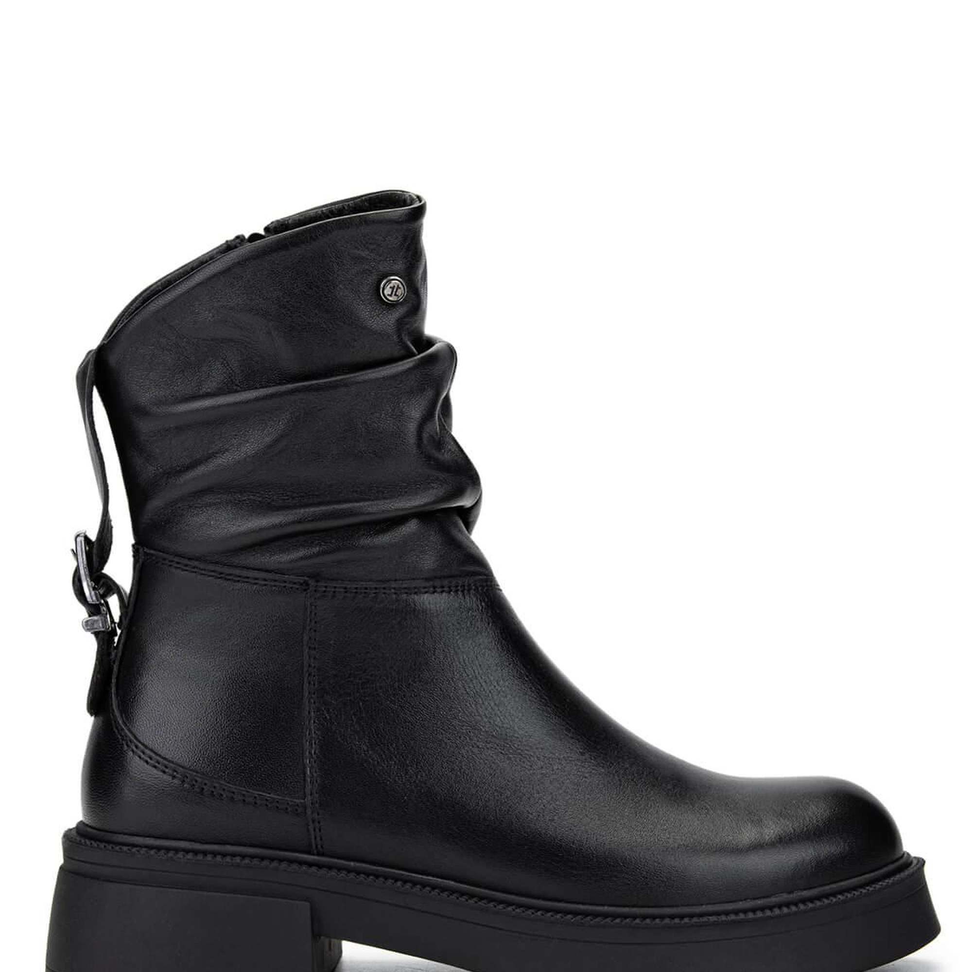 Tamer Tanca Kadın Hakiki Deri Siyah Deri Casual Bot