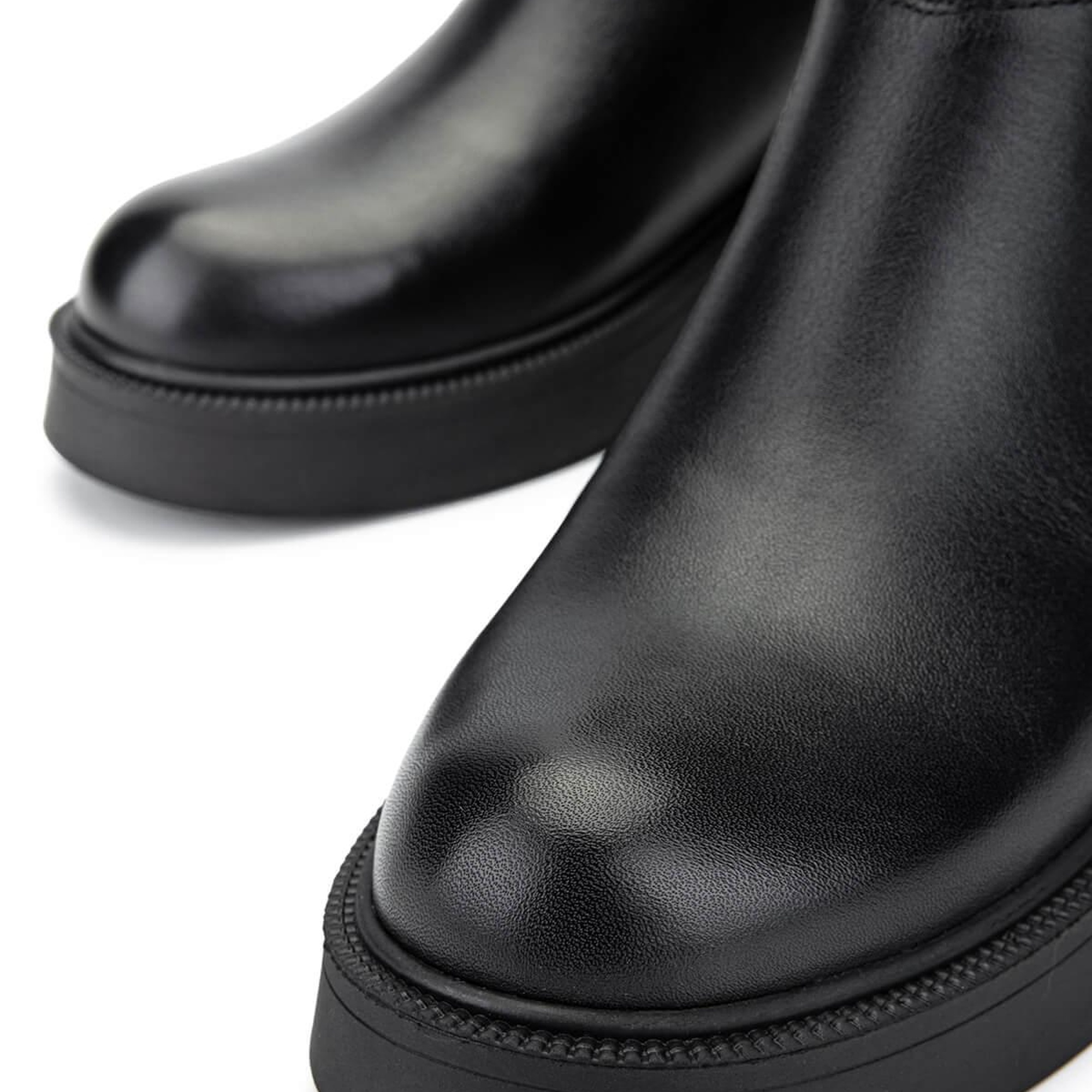 Tamer Tanca Kadın Hakiki Deri Siyah Deri Casual Bot