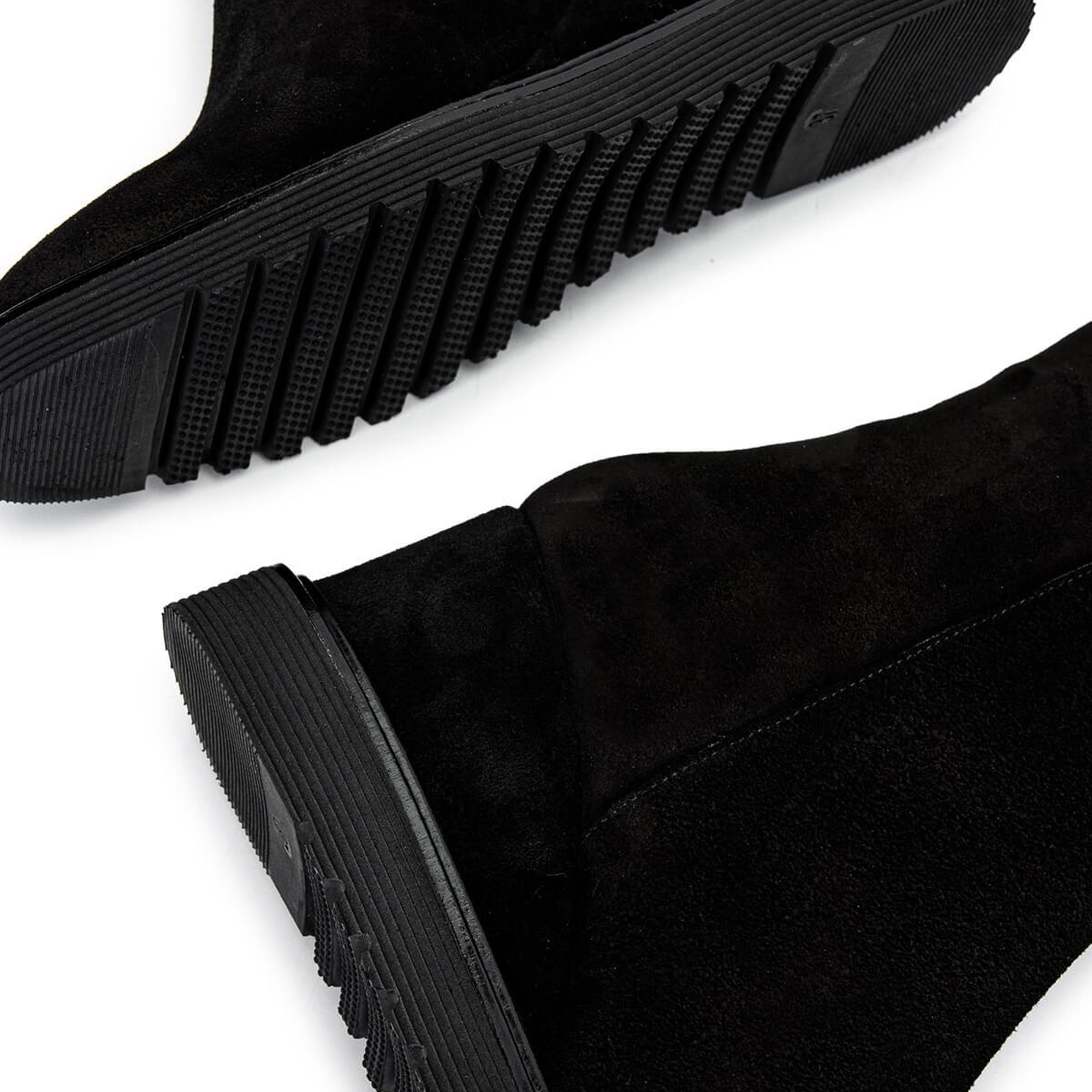 Tamer Tanca Kadın Hakiki Deri Siyah Süet Casual Bot