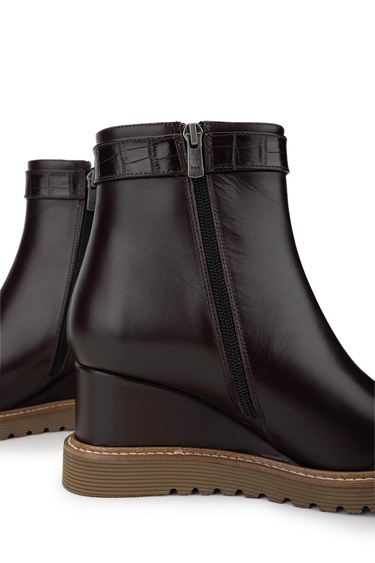  Tamer Tanca Kadın Hakiki Deri Kahverengi Casual Bot