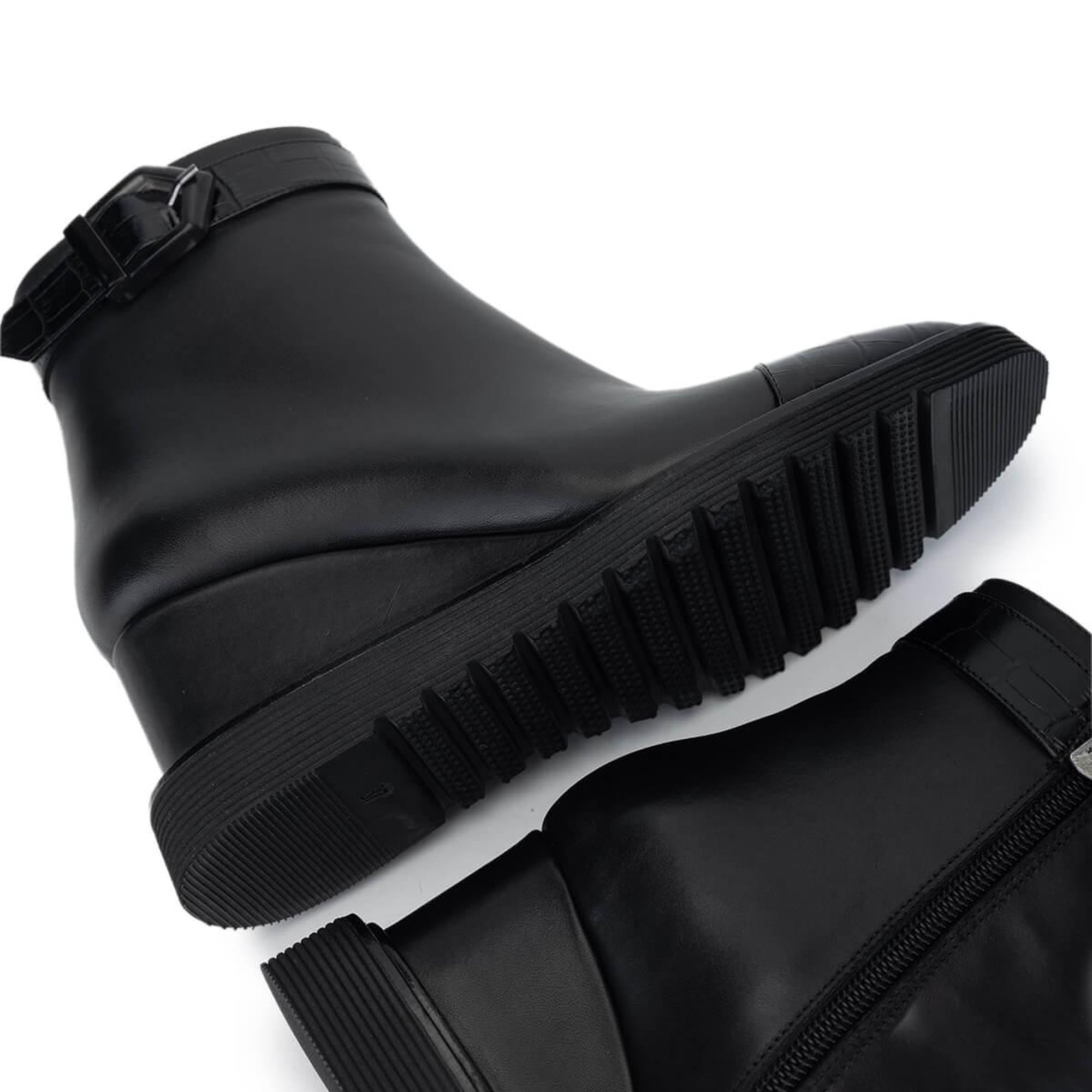 Tamer Tanca Kadın Hakiki Deri Siyah Deri Casual Bot