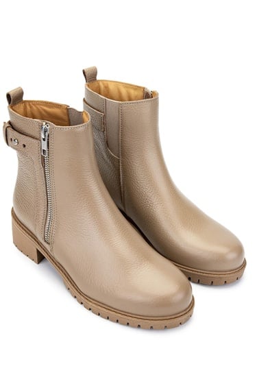  Tamer Tanca Kadın Hakiki Deri Vizon Floter Casual Bot