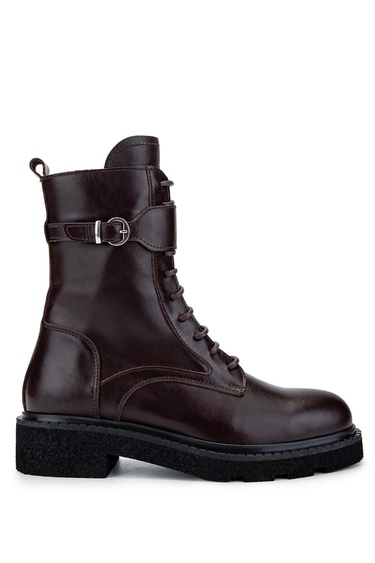  Tamer Tanca Kadın Hakiki Deri Kahverengi Casual Bot