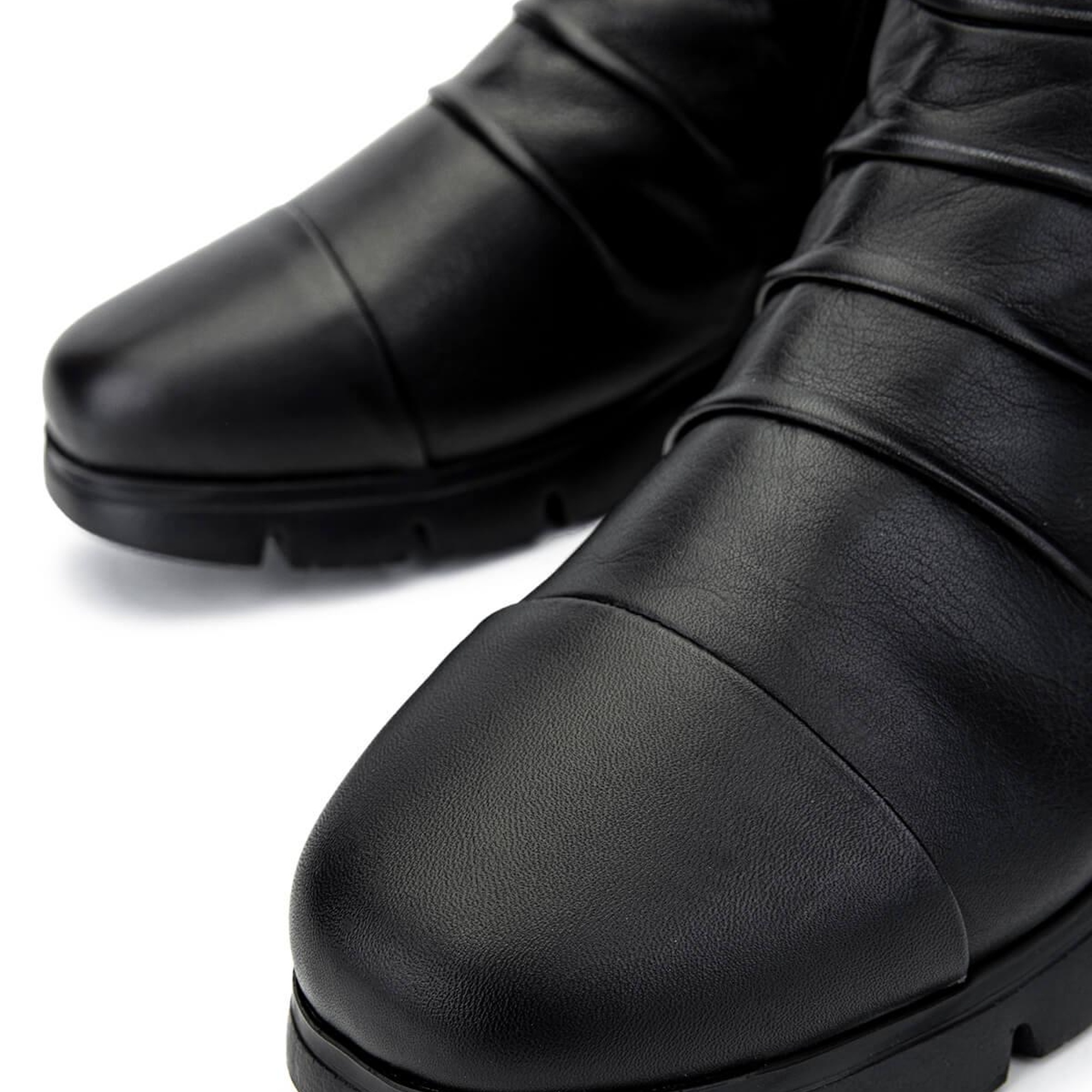 Tamer Tanca Kadın Hakiki Deri Siyah Deri Casual Bot