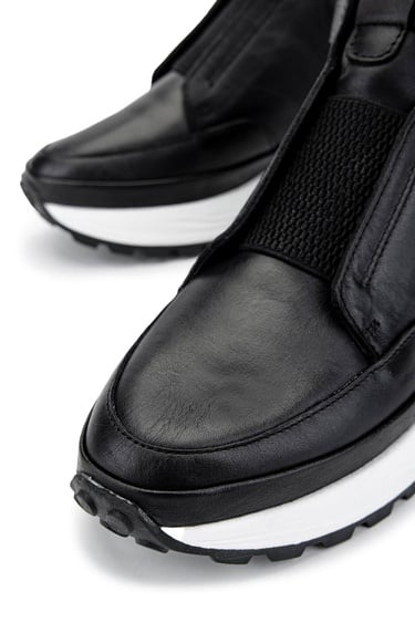  Tamer Tanca Kadın Hakiki Deri Siyah Deri Casual Bot