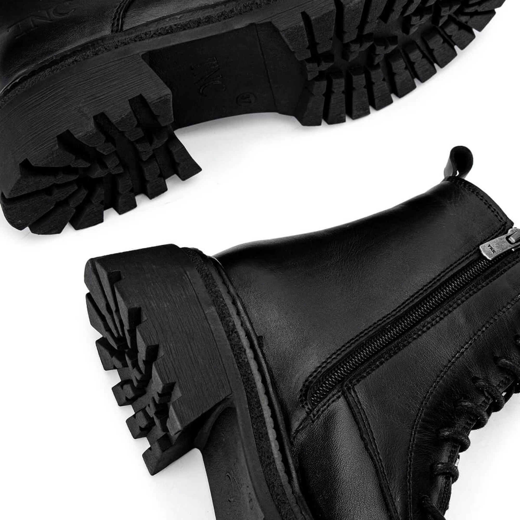 Tamer Tanca Kadın Hakiki Deri Siyah Deri Casual Bot