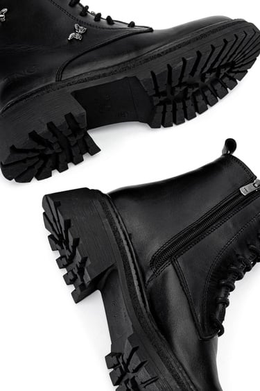  Tamer Tanca Kadın Hakiki Deri Siyah Deri Casual Bot