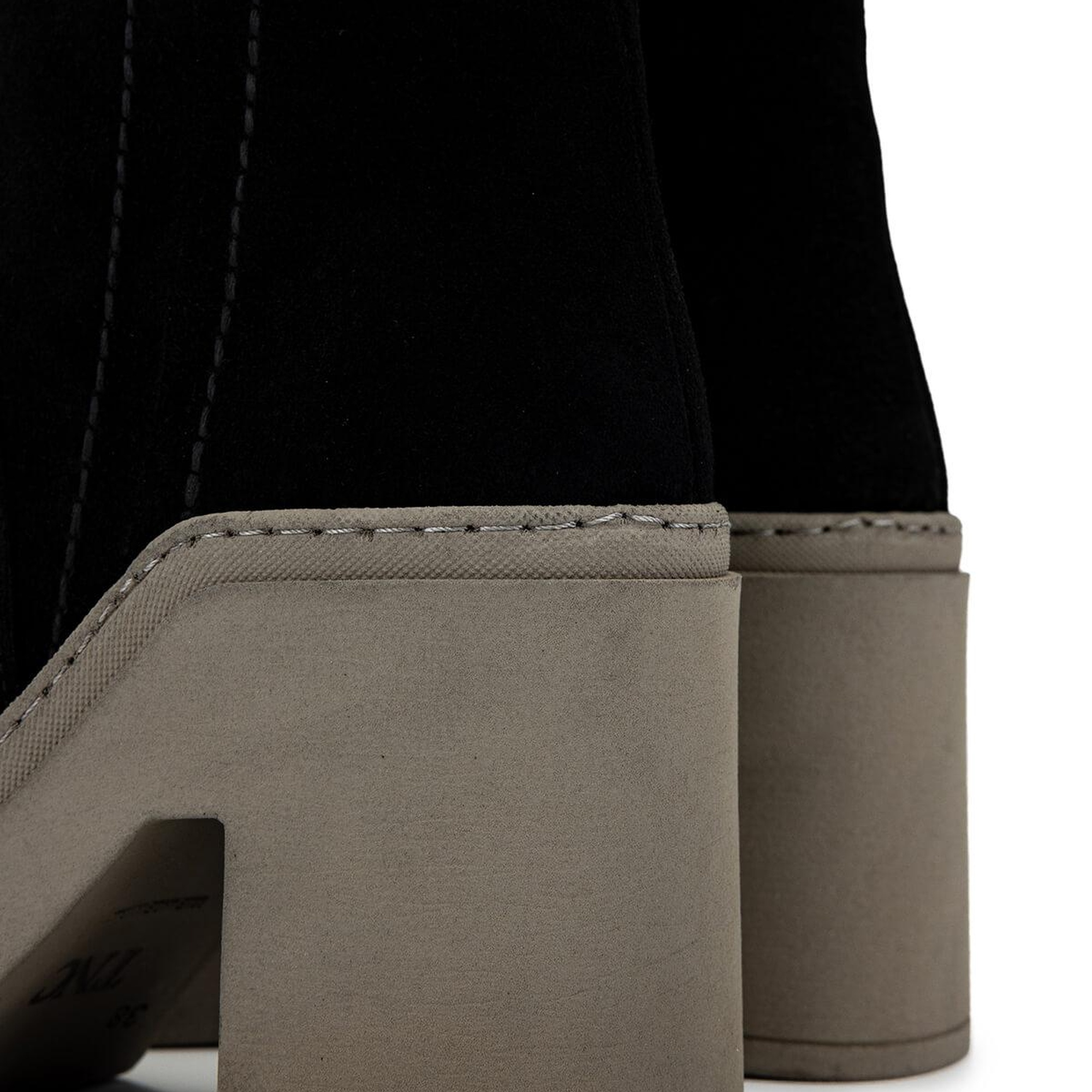 Tamer Tanca Kadın Hakiki Deri Siyah/Haki Casual Bot