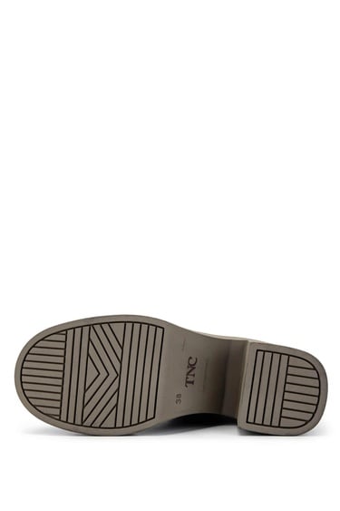  Tamer Tanca Kadın Hakiki Deri Siyah/Haki Casual Bot