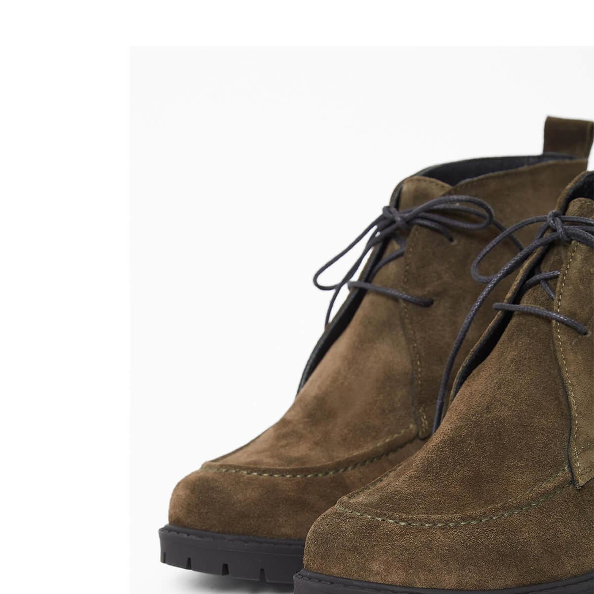 Tamer Tanca Kadın Hakiki Deri Haki Süet Casual Bot