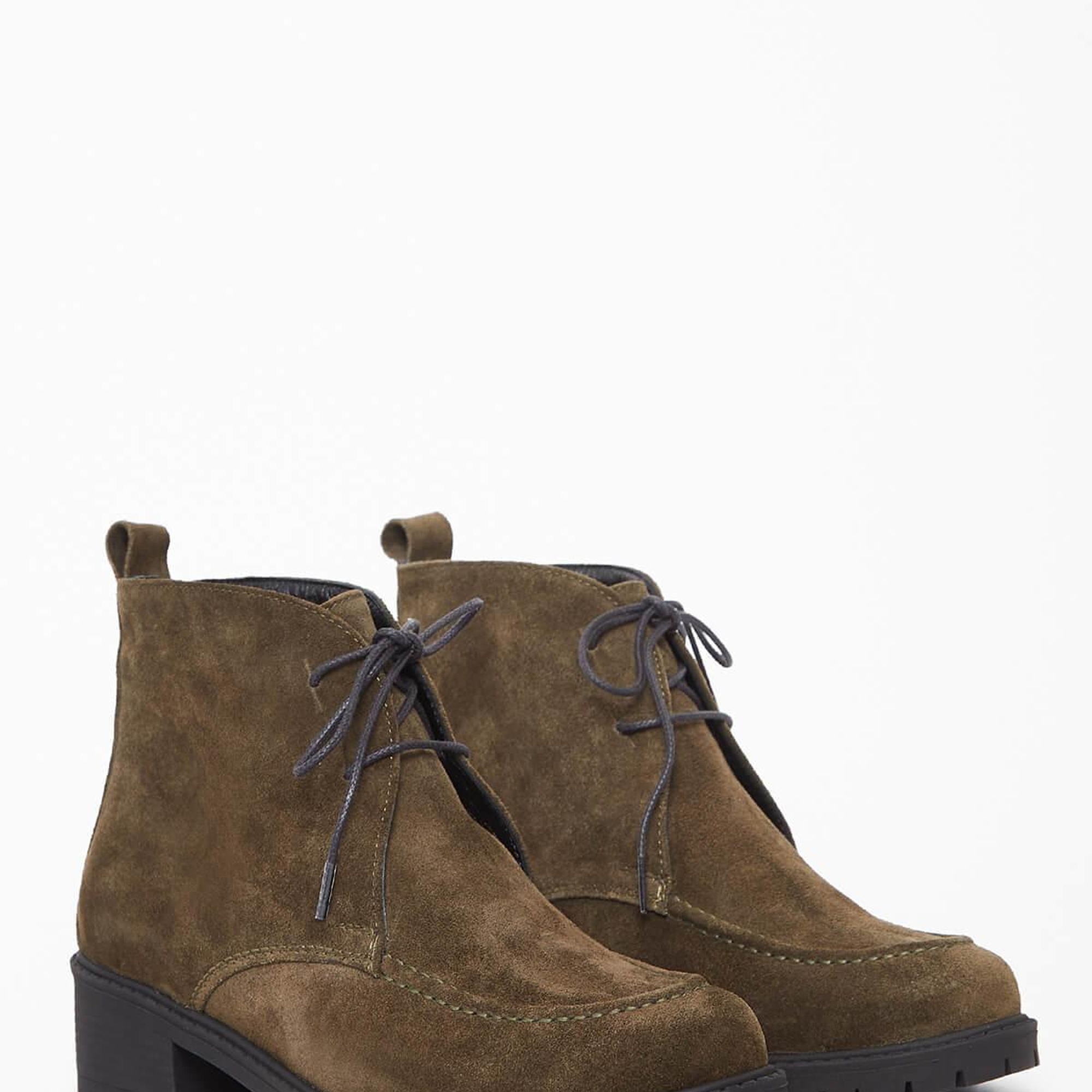 Tamer Tanca Kadın Hakiki Deri Haki Süet Casual Bot