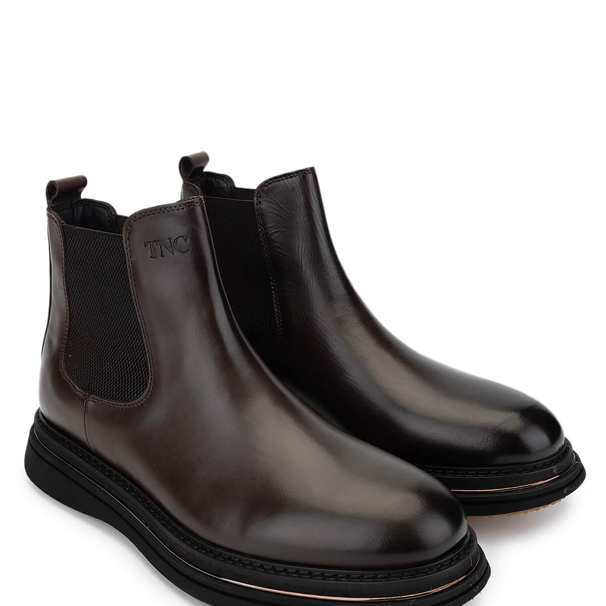 Tamer Tanca Erkek Hakiki Deri Kahverengi Casual Bot