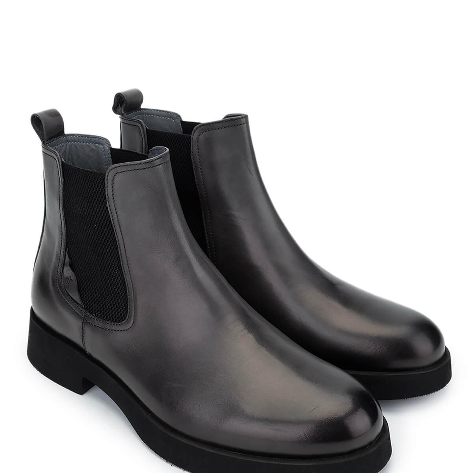 Tamer Tanca Erkek Hakiki Deri Gri Casual Bot