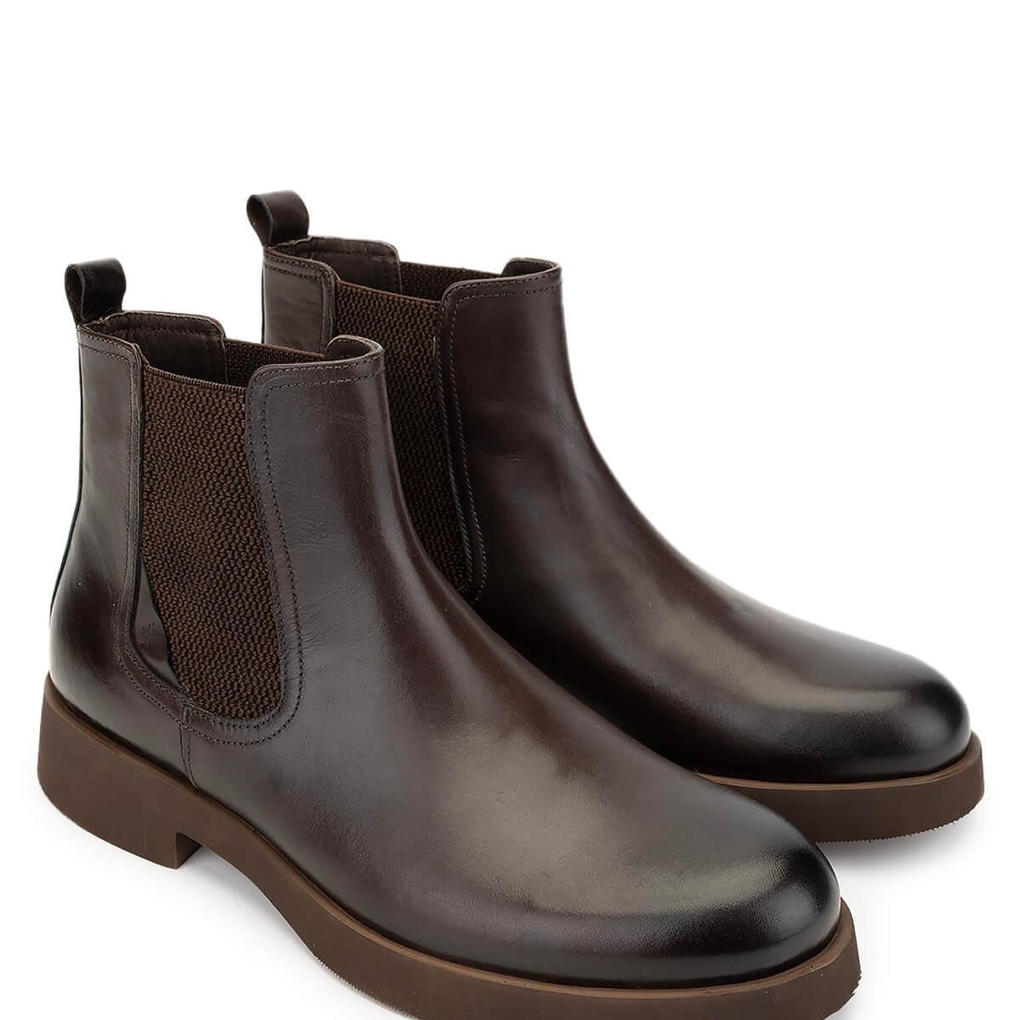 Tamer Tanca Erkek Hakiki Deri Kahverengi Casual Bot