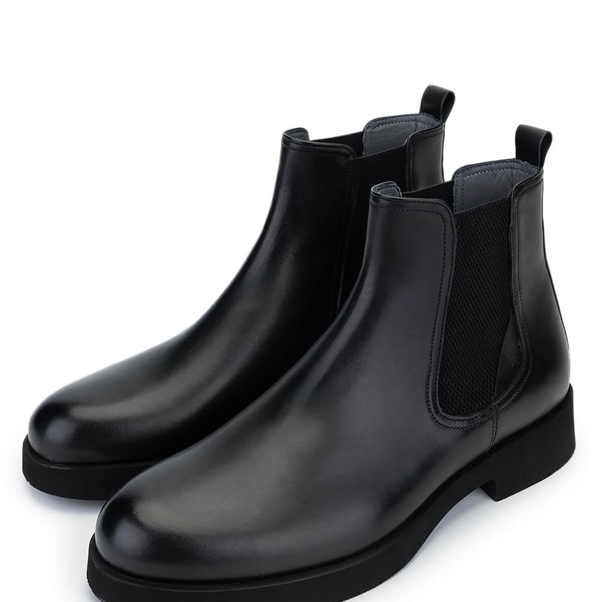 Tamer Tanca Erkek Hakiki Deri Siyah Deri Casual Bot