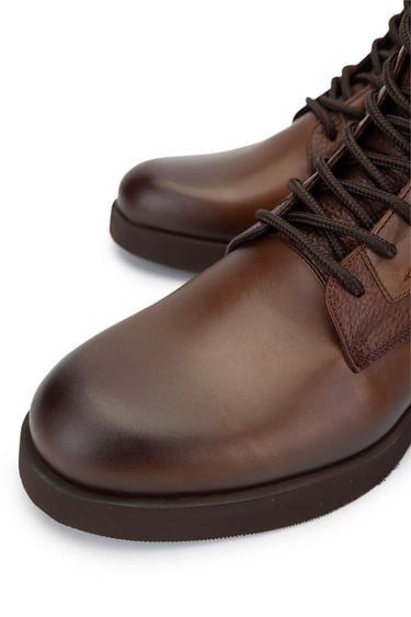  Tamer Tanca Erkek Hakiki Deri Taba Deri Casual Bot