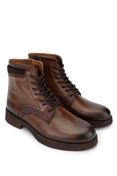  Tamer Tanca Erkek Hakiki Deri Taba Deri Casual Bot