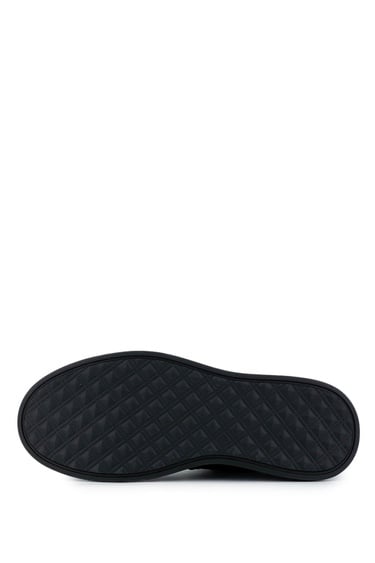  Tamer Tanca Erkek Hakiki Deri Siyah Casual Bot