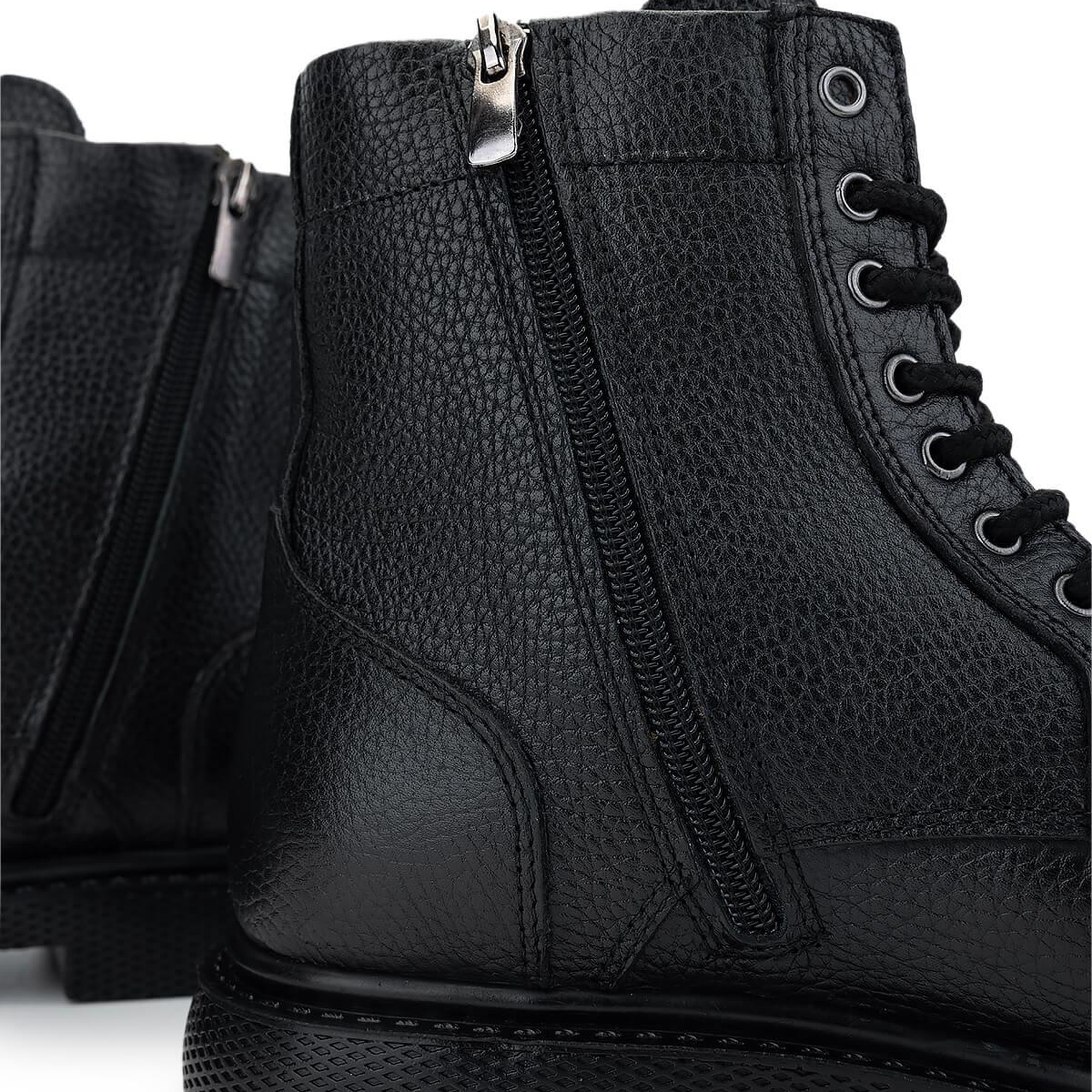 Tamer Tanca Erkek Hakiki Deri Siyah Casual Bot