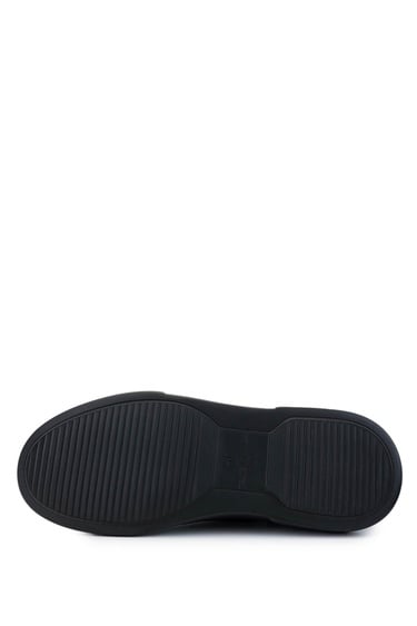  Tamer Tanca Erkek Hakiki Deri Siyah Casual Bot