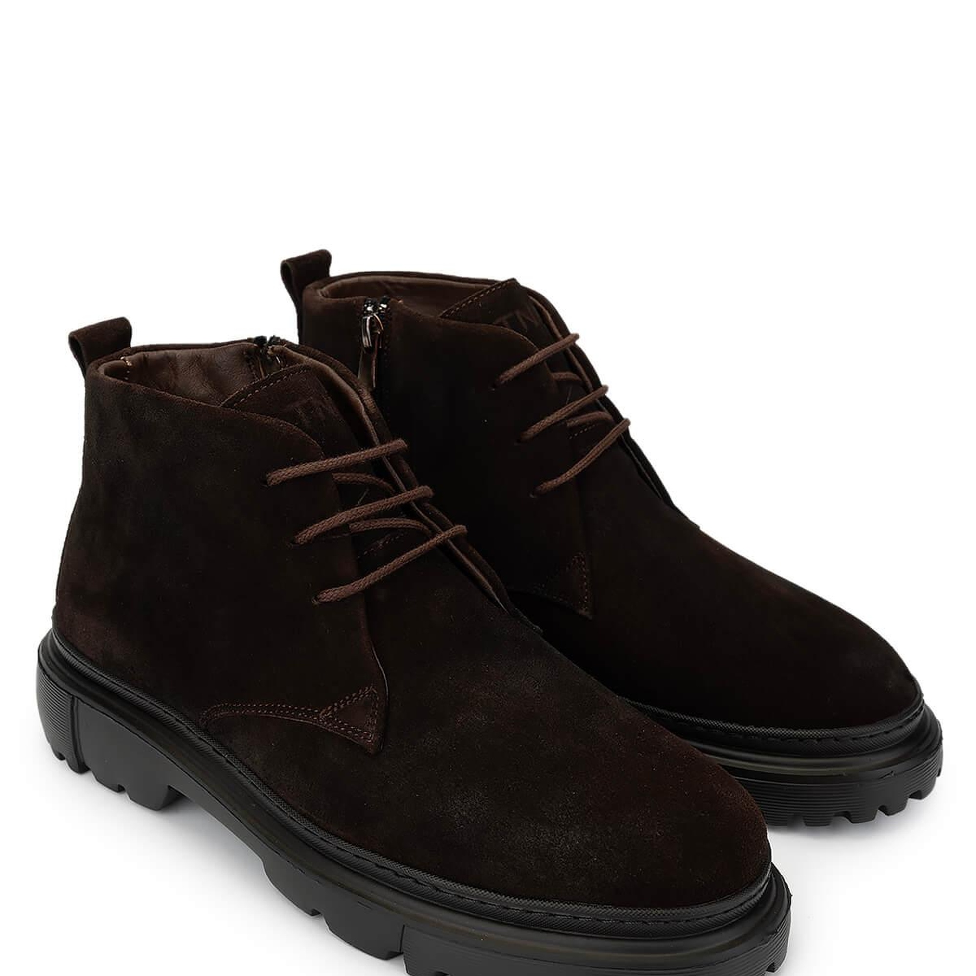 Tamer Tanca Erkek Hakiki Deri Kahverengi Süet Casual Bot