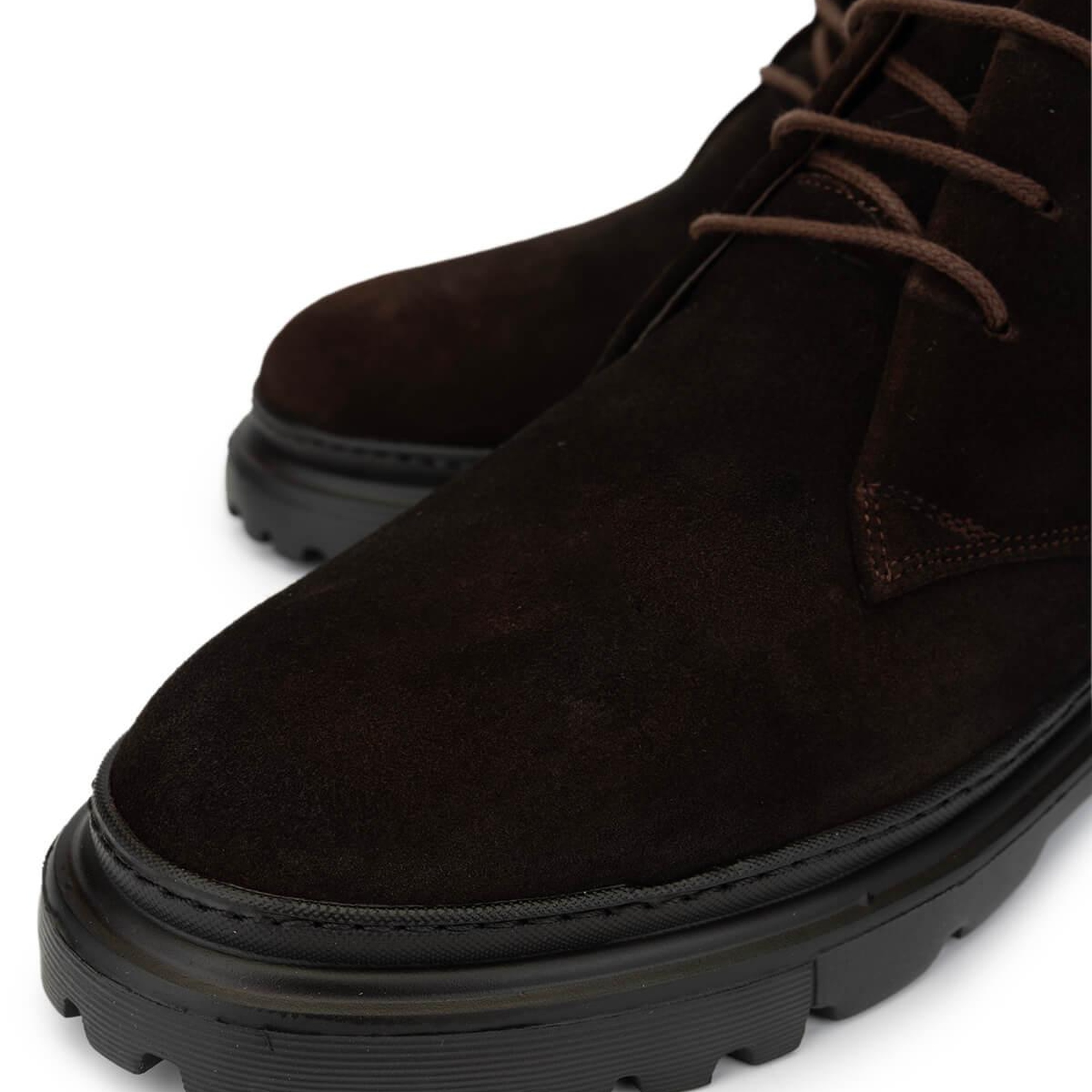 Tamer Tanca Erkek Hakiki Deri Kahverengi Süet Casual Bot