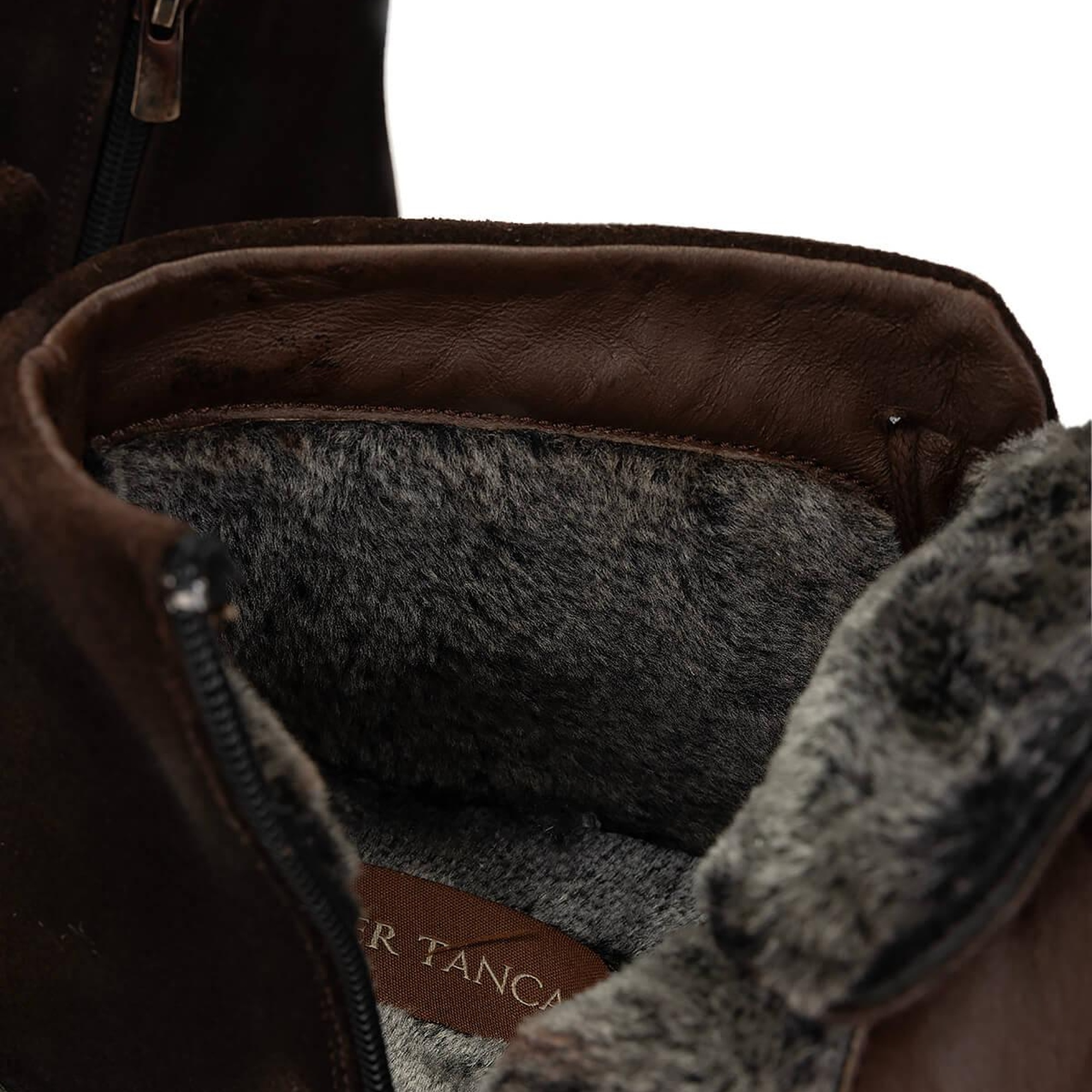 Tamer Tanca Erkek Hakiki Deri Kahverengi Süet Casual Bot