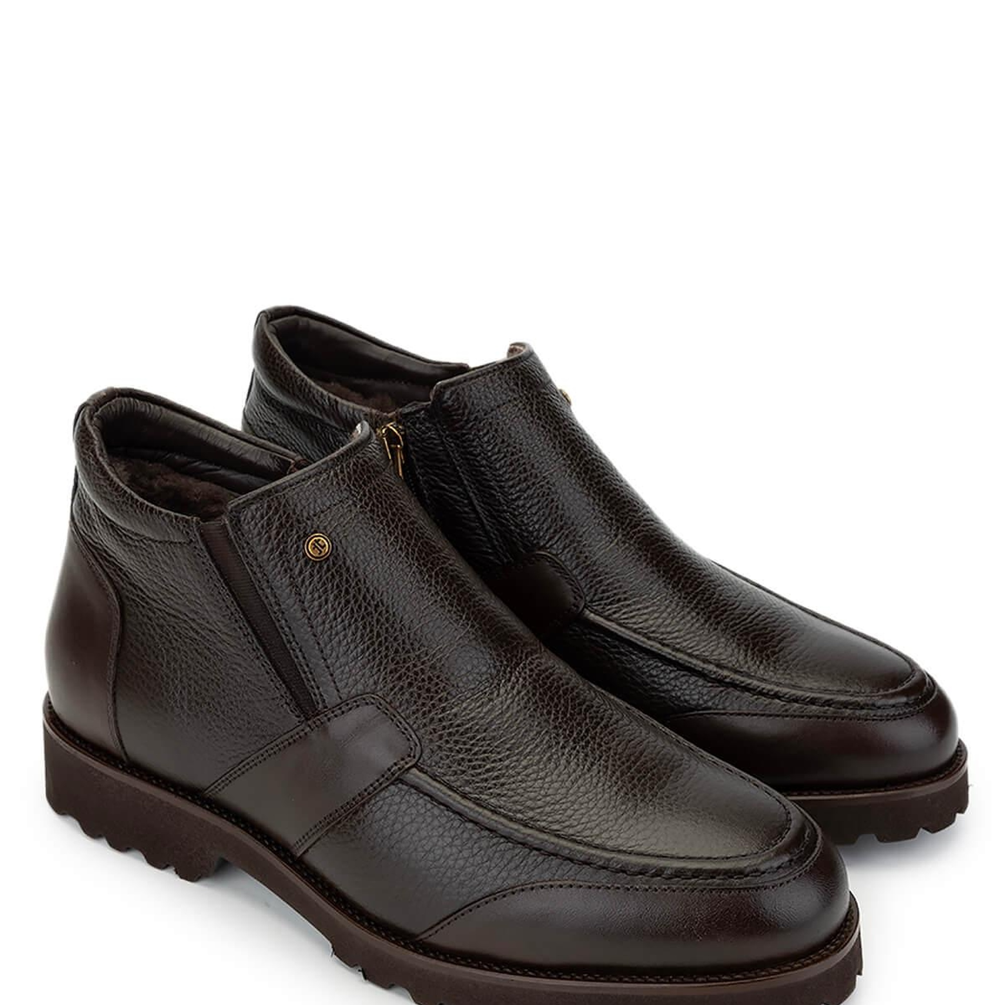 Tamer Tanca Erkek Hakiki Deri Kahverengi Casual Bot