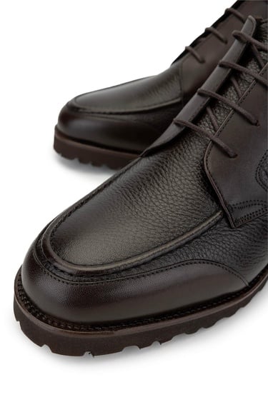  Tamer Tanca Erkek Hakiki Deri Kahverengi Casual Bot