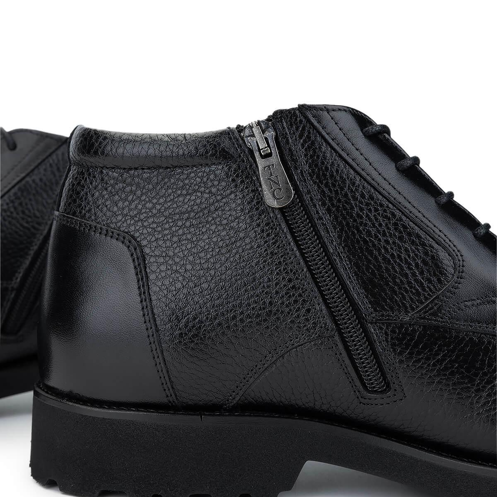 Tamer Tanca Erkek Hakiki Deri Siyah Floter Casual Bot