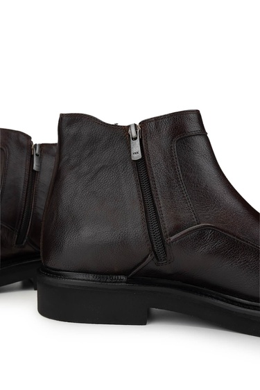  Tamer Tanca Erkek Hakiki Deri Kahverengi Casual Bot