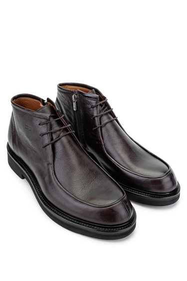  Tamer Tanca Erkek Hakiki Deri Kahverengi Casual Bot