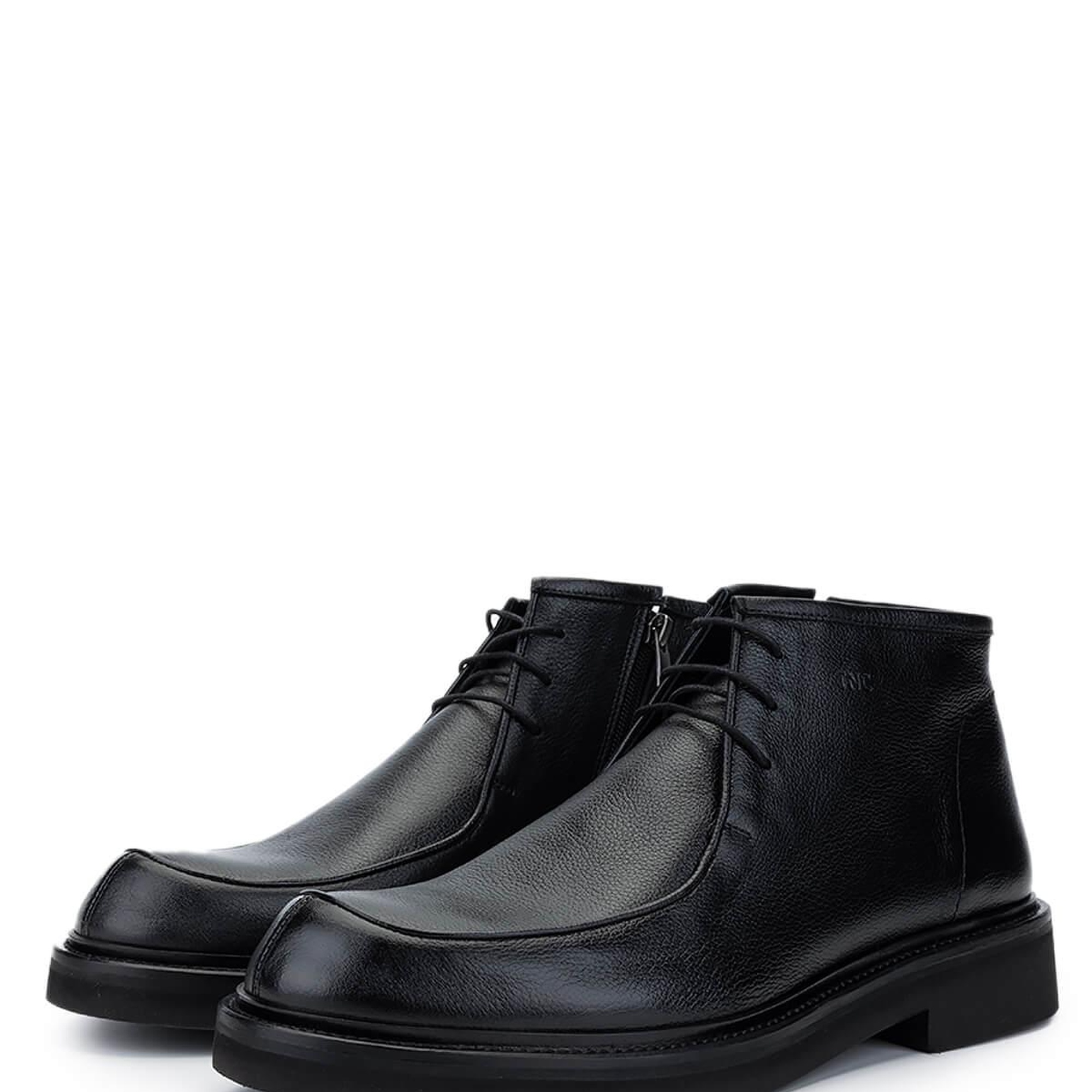 Tamer Tanca Erkek Hakiki Deri Siyah Deri Casual Bot