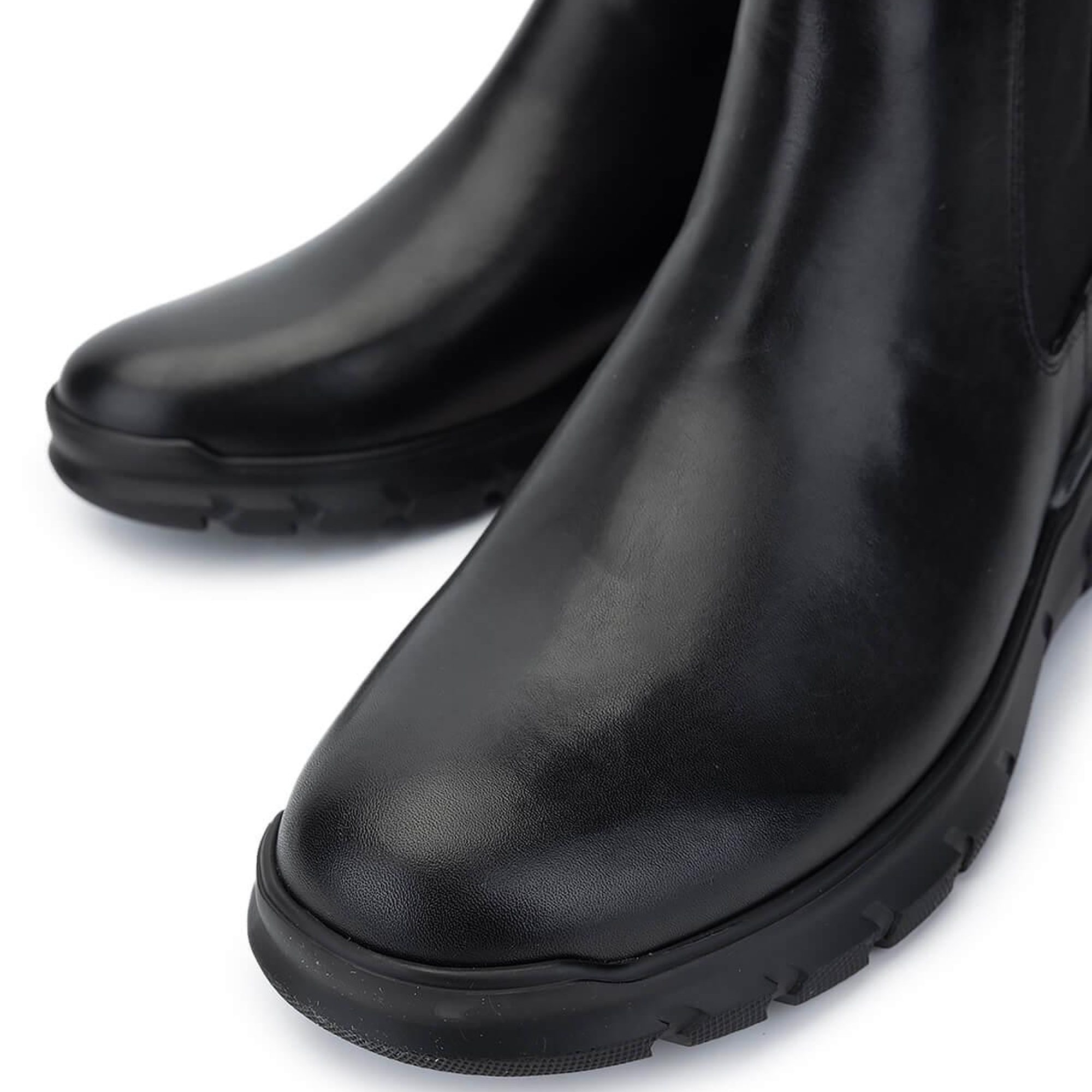 Tamer Tanca Erkek Hakiki Deri Siyah Deri Casual Bot