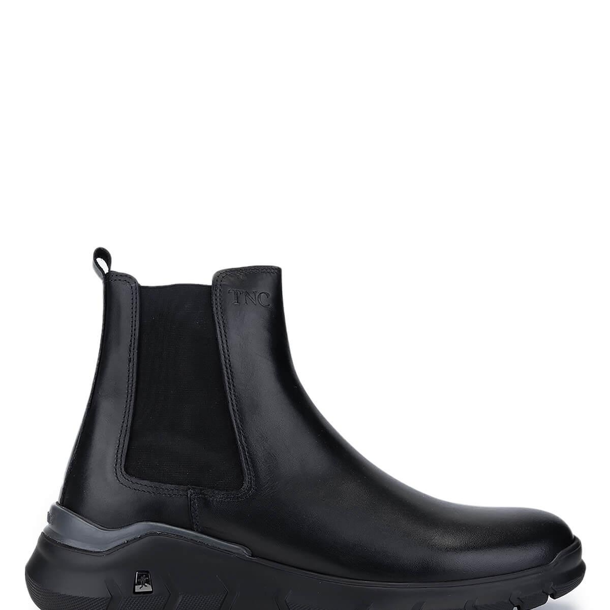 Tamer Tanca Erkek Hakiki Deri Siyah Deri Casual Bot