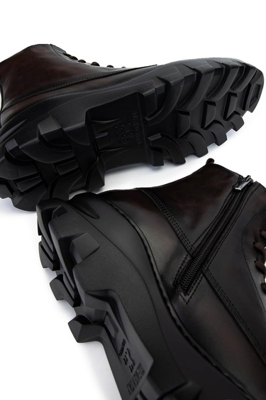  Tamer Tanca Erkek Hakiki Deri Kahverengi Casual Bot