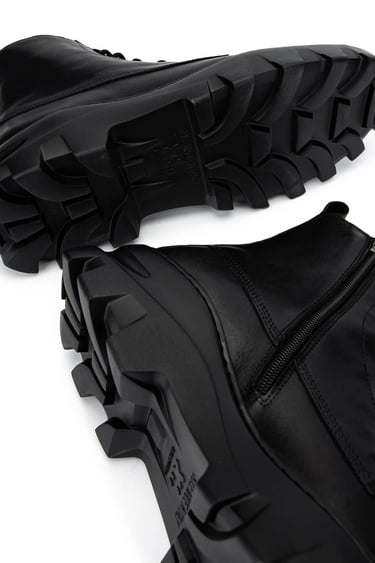  Tamer Tanca Erkek Hakiki Deri Siyah Deri Casual Bot